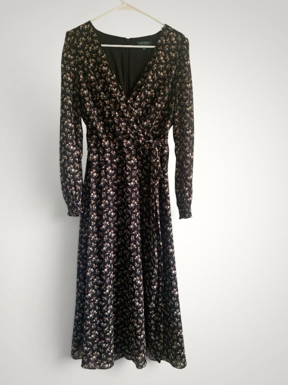 Lauren Ralph Lauren printed wrap dress, Size 2